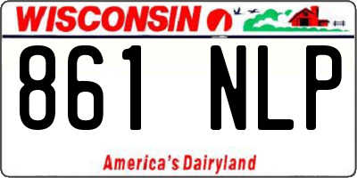 WI license plate 861NLP
