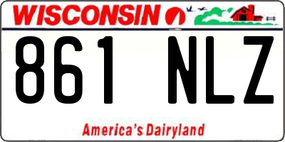 WI license plate 861NLZ