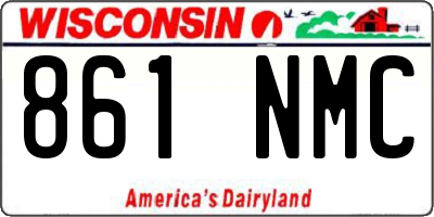 WI license plate 861NMC