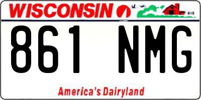 WI license plate 861NMG