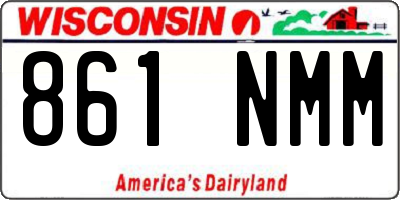 WI license plate 861NMM