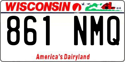 WI license plate 861NMQ