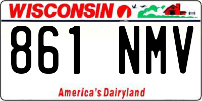WI license plate 861NMV
