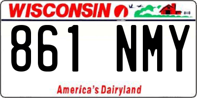 WI license plate 861NMY