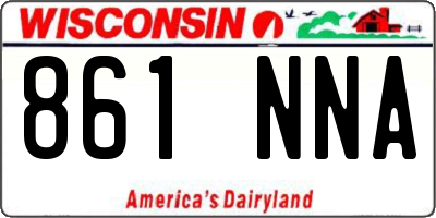 WI license plate 861NNA