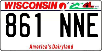 WI license plate 861NNE