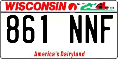 WI license plate 861NNF