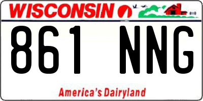 WI license plate 861NNG