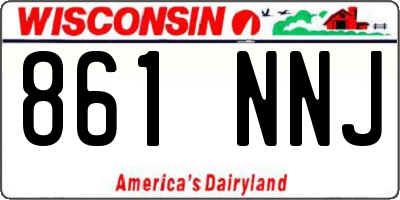 WI license plate 861NNJ