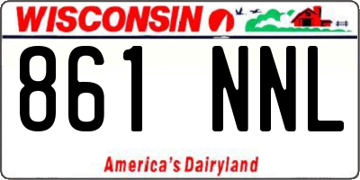 WI license plate 861NNL