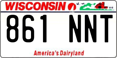 WI license plate 861NNT