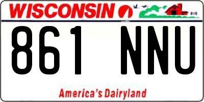 WI license plate 861NNU