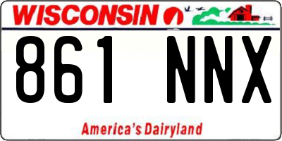 WI license plate 861NNX