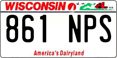 WI license plate 861NPS