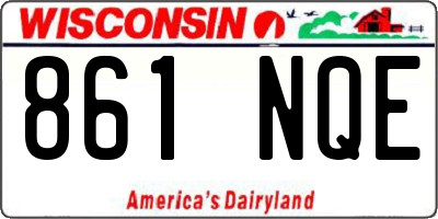 WI license plate 861NQE
