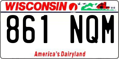 WI license plate 861NQM