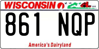 WI license plate 861NQP