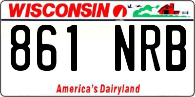 WI license plate 861NRB