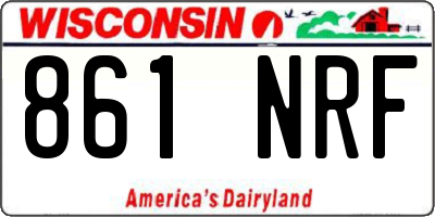WI license plate 861NRF