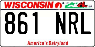 WI license plate 861NRL