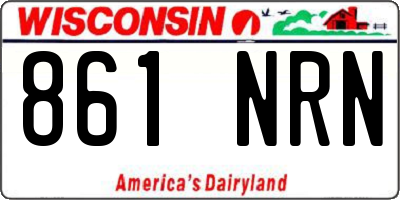 WI license plate 861NRN