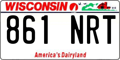 WI license plate 861NRT