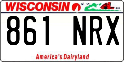 WI license plate 861NRX