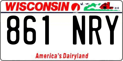 WI license plate 861NRY