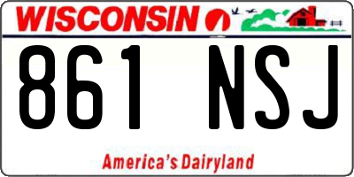 WI license plate 861NSJ