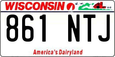 WI license plate 861NTJ