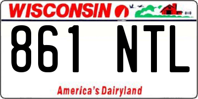 WI license plate 861NTL