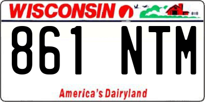 WI license plate 861NTM
