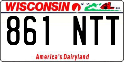 WI license plate 861NTT