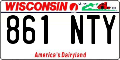 WI license plate 861NTY