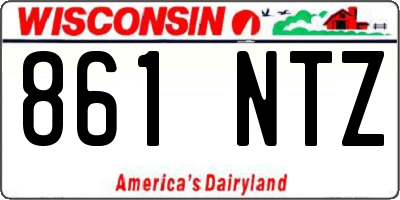 WI license plate 861NTZ
