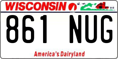 WI license plate 861NUG