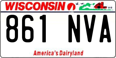 WI license plate 861NVA