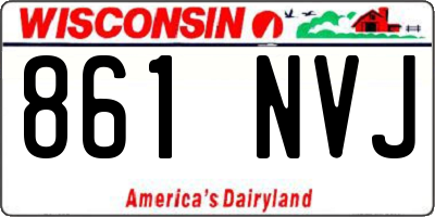 WI license plate 861NVJ