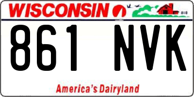 WI license plate 861NVK