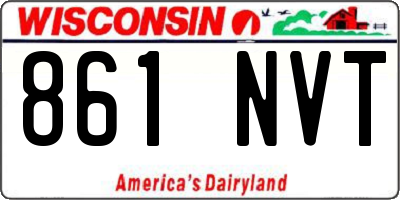 WI license plate 861NVT