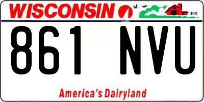 WI license plate 861NVU