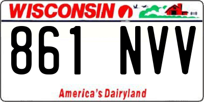 WI license plate 861NVV