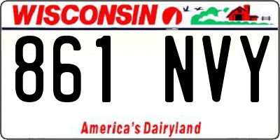 WI license plate 861NVY