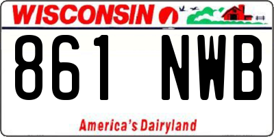 WI license plate 861NWB