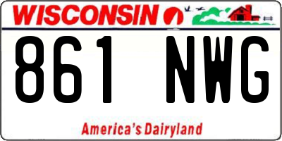 WI license plate 861NWG