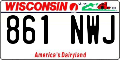 WI license plate 861NWJ