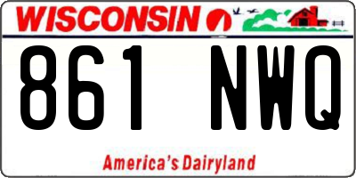 WI license plate 861NWQ