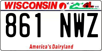 WI license plate 861NWZ