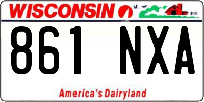 WI license plate 861NXA