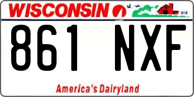 WI license plate 861NXF